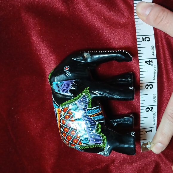 Handmade painted boho elephant decor - Picture 8 of 11